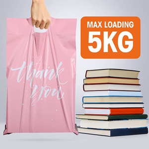 Cảm ơn bạn Poly mail Túi biểu tượng tùy chỉnh in chuyển phát nhanh gói vận chuyển Bưu Chính bưu kiện gửi thư túi poly màu hồng bưu phẩm với xử lý - Product Image 5