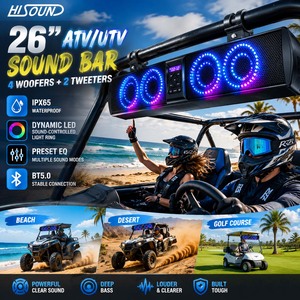 Nueva Barra de Sonido Metálica Impermeable IP65 de 3 Vías para ATV/UTV, Modelo OEM - Product Image 2