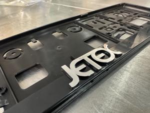 Logotipo personalizado DUBAI Kuwait PP plástico <span class=keywords><strong>corto</strong></span> marco de matrícula soporte de matrícula cubierta de matrícula soporte al por mayor - Product Image 6