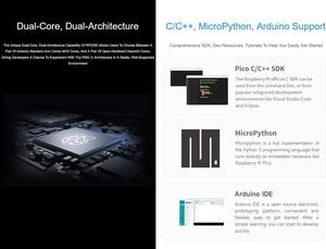 Carte MCU WaveShare RP2350, écran tactile de 128 pouces, 240x240, 65K couleurs, écran IPS, port Type-C, <span class=keywords><strong>RPi</strong></span> <span class=keywords><strong>Pico</strong></span> 2, microcontrôleur RP2350 - Product Image 5