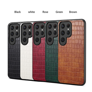 Étui sans fil de luxe Denior en similicuir croco premium, antidérapant, avec une prise en main confortable et des détails soignés pour les séries S26 S25 S24 S23 - Product Image 6