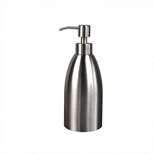 Distributeur de savon liquide et de lotion antidérapant en acier inoxydable pour ensemble de salle de bain – Designs durables – En vente - Product Image 1