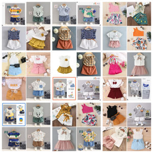 Conjunto de Camiseta y Pantalones Cortos de Verano Impermeables de Algodón Suave para Niños y Bebés, Estilo Casual de <span class=keywords><strong>Moda</strong></span> con Estampado de Dibujos Animados, 2 Piezas - Product Image 6