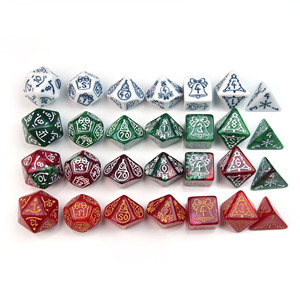 Set de Dados Poliédricos Acrílicos Tree Bells para Juegos de Rol, Regalos de Navidad para la Familia - Product Image 4