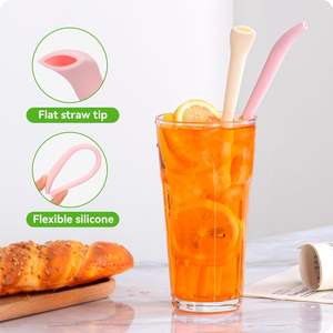 Pajitas de Silicona Antiarrugas para Vasos Stanley de 20/30/40 OZ, Reutilizables, Suaves, Aptas para el Contacto con los Labios, Pajitas Largas de Silicona Sin Arrugas - Product Image 5