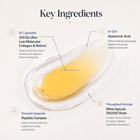 Crème Visage au Rétinol OEM Anti-Âge Hydratation Intense Réparatrice Éclaircissante Anti-Rides avec Sérum en Capsules de Centella