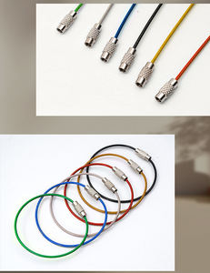 Porte-clés en métal pour bagages, étiquette de valise en aluminium, étiquette de bagage colorée, porte-carte avec boucle en acier inoxydable - Product Image 5