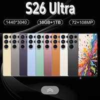 Venta Caliente de Fábrica, Smartphone S26 Ultra de Alta Calidad, Popular en Europa, Deca Core HD, Doble SIM, 5G, Pantalla OLED de 6.9 Pulgadas, Face ID, Versión Global