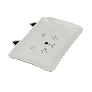 Plato de cerámica de estilo nórdico pintado a mano, bonito diseño de animales de dibujos animados para el desayuno y la <span class=keywords><strong>cena</strong></span>, vajilla barata única Personal - Product Image 4