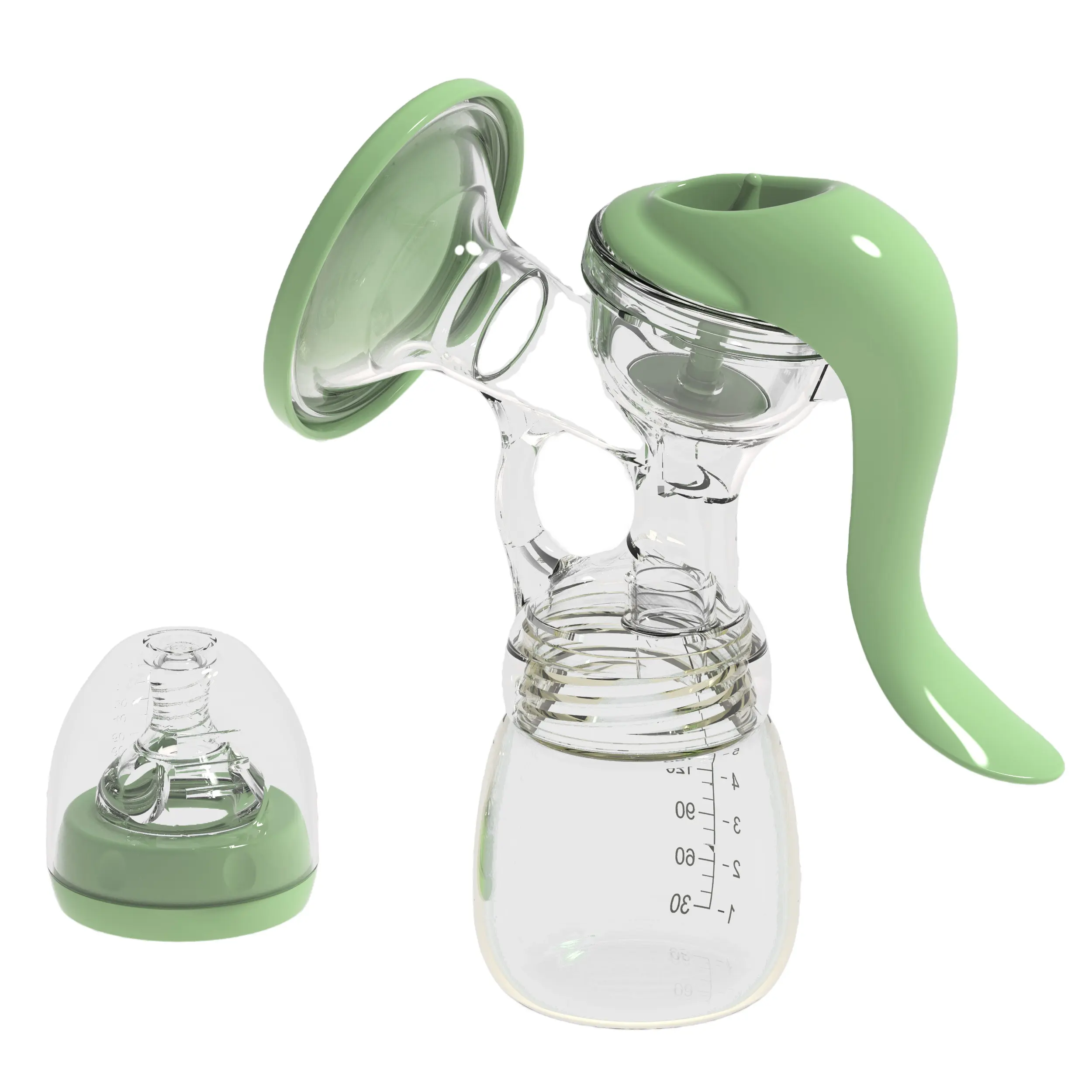 Ergonomic Design Best Affordable Silicone Manual Breast Pump Baby Milk Pump For Sale