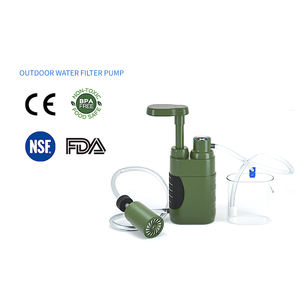 منقي مياه فردي خفيف الوزن للاستخدام الخارجي بـ4 طبقات ترشيح ومضخة يدوية، فلتر مياه للتخييم قابل لإعادة الاستخدام ومعتمد من إدارة الغذاء والدواء الأمريكية ووكالة الاتحاد الأوروبي - Product Image 2