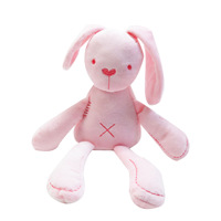 Apaisant lapin jouet dormir en peluche nouveau-né bébé lapin peluche mignon compagnon de couchage en peluche bébé confort jouets pour nourrissons