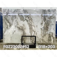 Dalle de marbre naturel de luxe, polie, marron, blanc, gris, grand format, pour murs, sols, projets intérieurs, hôtels