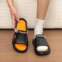 Sandales de douche en EVA pour hommes, pantoufles d'hôtel et de spa antidérapantes à séchage rapide, claquettes de salle de bain, vente en gros, logo personnalisé OEM, directement de l'usine