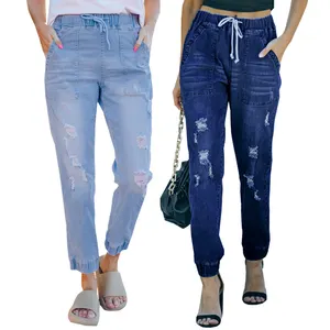 Mode OEM Niedrigen MOQ Distressed Design Denim Jeans Großhandel China