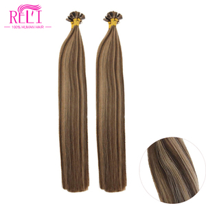 Ruilihair Human Remy Extensions de cheveux pour les femmes européennes repassage plat détendu cheveux bruns anniversaire coiffures conseils - Product Image 2