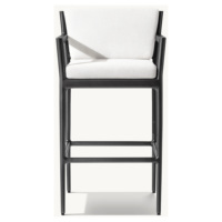 Tables hautes et tabourets de bar d'extérieur en aluminium pour soirées chic en cabane ou dans le jardin