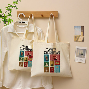 Borsa Tote in Tela Resistente con Motivo 'Non Esistono Mai State Così Devote tra Sorelle' Vintage Personalizzata Riutilizzabile da Donna per lo Shopping - Product Image 4