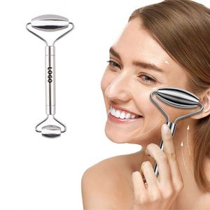 Rodillo Facial de Acero Inoxidable al por Mayor, Herramientas de Masaje con Logotipo, Regalo para el Día de San Valentín - Product Image 2