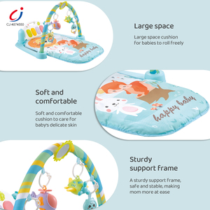 Chengji sơ sinh bé đạp <span class=keywords><strong>Mat</strong></span> Piano màu xanh học tập chơi thảm chức năng ánh sáng âm nhạc bé tập thể dục đứng bàn đạp Piano - Product Image 3