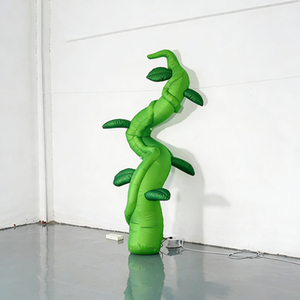 Надувная декорация для сцены в виде гигантского зеленого стручкового растения, рекламный надувной продукт на заказ - Product Image 2