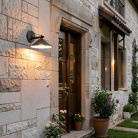 Lámpara de Pared Cónica de Estilo Industrial Minimalista Moderno, Aplique de Pared LED de Aluminio Impermeable para Jardín, Villa, Patio, Iluminación Exterior