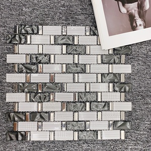 Nhà máy mới Gạch Mosaic Thủy Tinh cho nhà bếp backsplash Gạch Mosaic cho trang trí nội thất với giá thấp biên giới gạch cho nhà bếp - Product Image 3