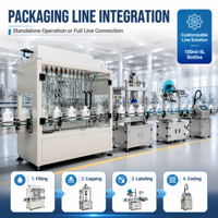 Machine de remplissage de liquides entièrement automatique à 6 têtes, à alimentation par gravité, anti-corrosion, avec contrôle PLC pour l'embouteillage de détergents chimiques