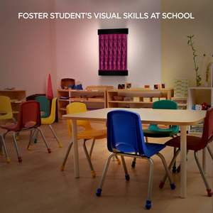 แผงไฟ LED 35 "x 20" แผงไฟ LED อเนกประสงค์ติดผนังทรงกลมทำจากอะคริลิคทันสมัยสำหรับงานแต่งงาน - Product Image 5