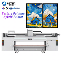 Mesin Cetak Hybrid UV Inkjet Otomatis LETOP Factory 1.9M I3200 Head untuk Kulit Langsung, Printer UV Flatbed Digital