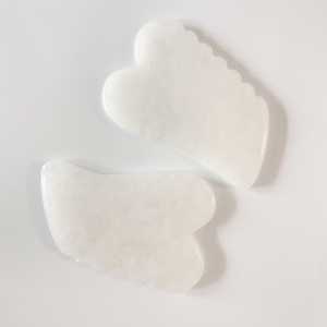 Private Label Natural White Jade Gemstone Stone Guasha Board - Product Image 6