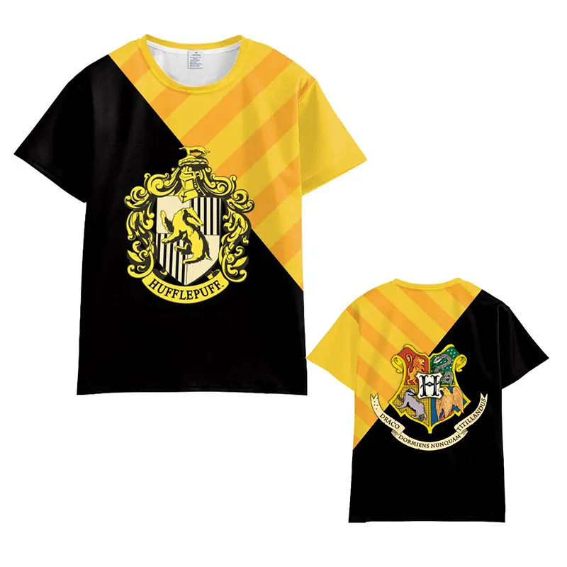 Kustom Logo atau pola T-Shirt Harry Potters empat Academy Logo dicetak T-Shirt untuk pria