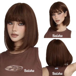 Vendita calda parrucche <span class=keywords><strong>donna</strong></span> Bob acconciatura con soffice e morbido stile brasiliano e vietnamita in magazzino - Product Image 1