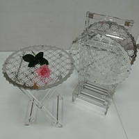 Table basse pliante moderne en acrylique miroir or/argent, modèle 2022, ensemble de meubles pour la maison