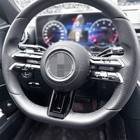 Couverture de volant ABS panneau intérieur pour Benz C E CLS classe S W206 W213 C257 W223 AMG pièces de décoration de volant de voiture
