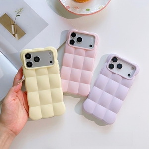 Coque DIY TPU Nouvelle Tendance pour iPhone 18 17 Pro Max, Effet Nuage 3D, Toucher Doux, Couverture Intégrale, Antichoc, Couleur Unie Mignonne - Product Image 3