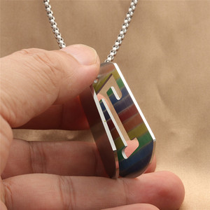 yunnique Stainless Steel T Letter Pendant Necklace Men's Retro Geometric Design Gift 280632 - Product Image 3