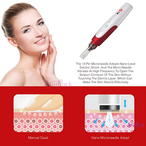 Rouleau de microdermabrasion électrique DrPen N2-<span class=keywords><strong>C</strong></span> avec 5 niveaux de réglage de la profondeur Longueur des aiguilles : 0,2-2,5 mm Embouts d'aiguilles - Product Image 2