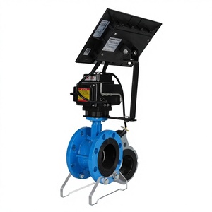 Válvula Eléctrica Solar con Control Inalámbrico Inteligente por Wifi para Riego Agrícola, Válvula de Mariposa con Monitor de Velocidad de Flujo - Product Image 4