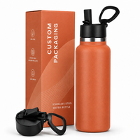 Botella Térmica Aislada de Acero Inoxidable de 32oz con Boca Ancha y Tapa con Pajita, Personalizable con Logotipo, para Australia