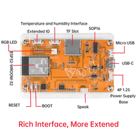 Carte de développement ESP32 avec écran tactile de 2,8 pouces, ESP32-2432S028, WiFi BLE, Type-C, avec boîtier en acrylique, port d'antenne externe