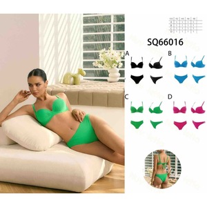 Costume da bagno intero HDJ taglie forti, contenitivo, a vita alta, push-up, in spandex e poliestere, taglie 42 44 46 48 - Product Image 2