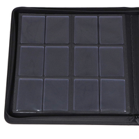 Carpeta de tarjetas con cargador superior de 12 bolsillos Álbum Proveedor verificado Carpeta de cremallera de cuero PU Premium personalizada Carpetas de cargador superior