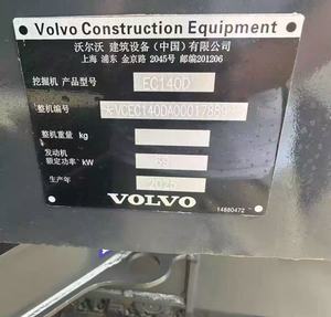 Volvo <span class=keywords><strong>140</strong></span> Graafmachine Met Goedkope Prijs En Goede Kwaliteit Bouwmachines Ce Geleverde Benzinemotoren Kawasaki 14 Ton - Product Image 5
