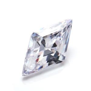 BaiFu – bijoux personnalisés en forme de losange, pierres précieuses synthétiques, pierre de zircone cubique pour bague - Product Image 1