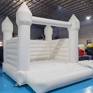 Château gonflable commercial blanc très populaire, <span class=keywords><strong>de</strong></span> qualité supérieure, à prix avantageux, idéal pour les jeux <span class=keywords><strong>de</strong></span> saut. - Product Image 2