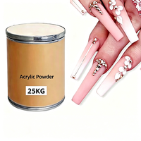 Poudre acrylique pour nail art en vrac, texture beurrée, emballage en gros, couleurs rose et rouge, poudre à ongles pure V Beauty