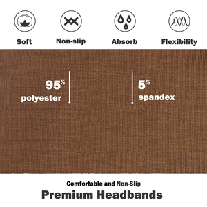 ที่คาดผมโยคะแบบกำหนดเอง ผ้าโพลีเอสเตอร์ ยืดหยุ่น สำหรับผู้ชายและผู้หญิง อุปกรณ์ออกกำลังกายที่ทันสมัย - Product Image 4