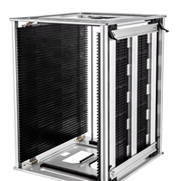 3W-9805301C Étagère de circulation ESD industrielle pour composants électroniques, stockage de PCB, utilisation antistatique SMT en salle blanche de bureau, 50 emplacements