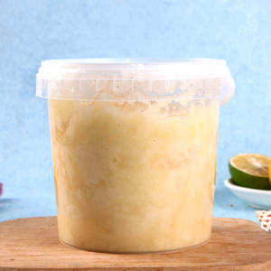 Оптовая продажа, 1 л, прозрачные пластиковые ведра с крышкой, ведро для пищевых продуктов, печать логотипа, ведро для грибов - Product Image 5